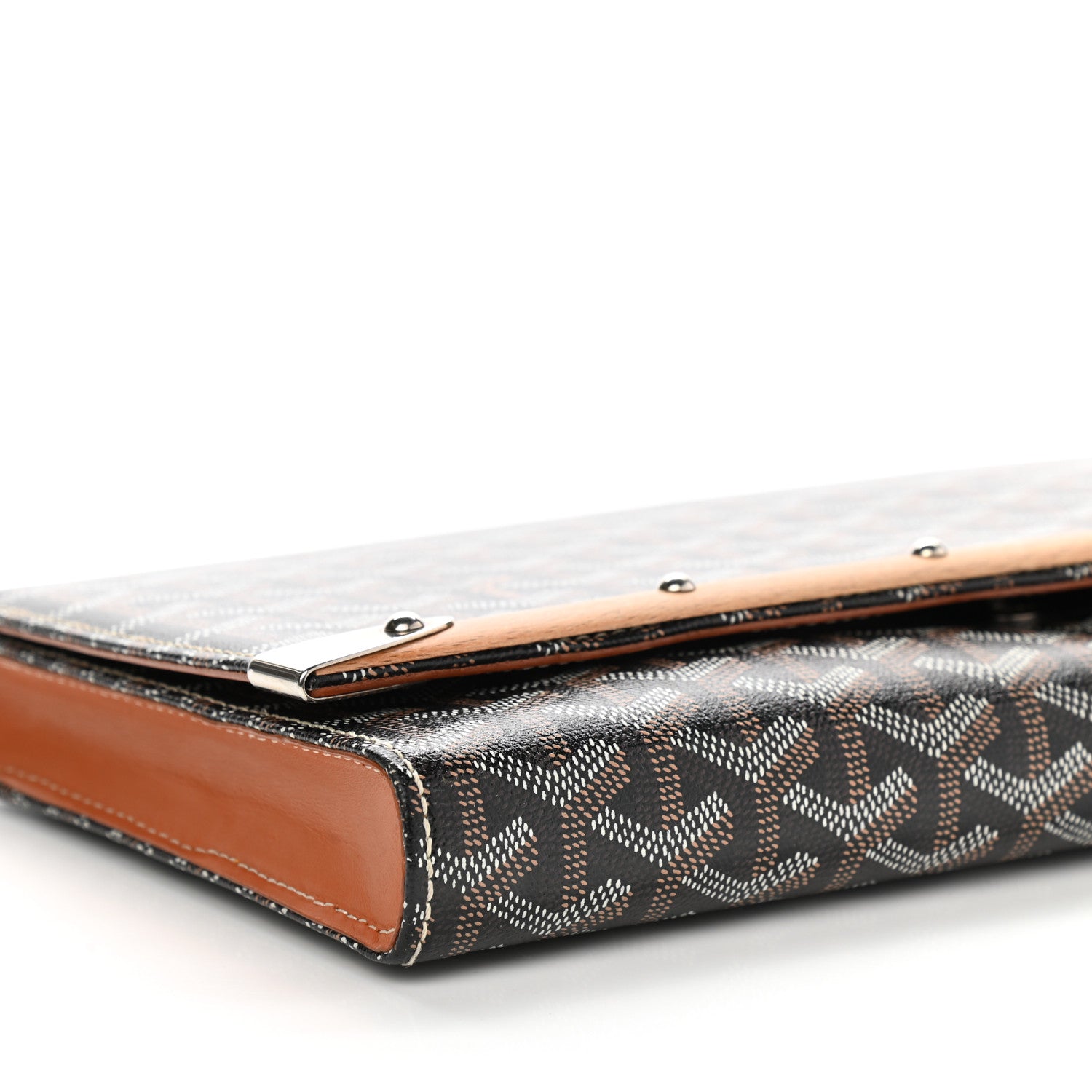 Goyard Goyardine Monte Carlo Bois Clutch Black 7 of 9