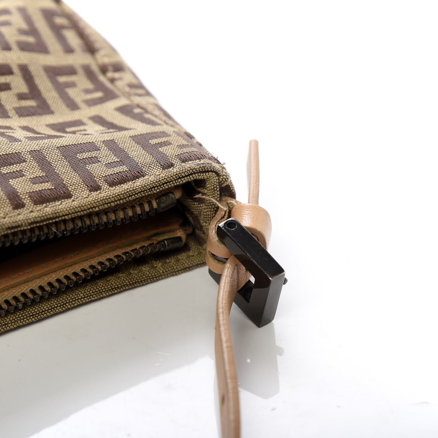 Fendi Zucchino Pochette Tan 6 of 9