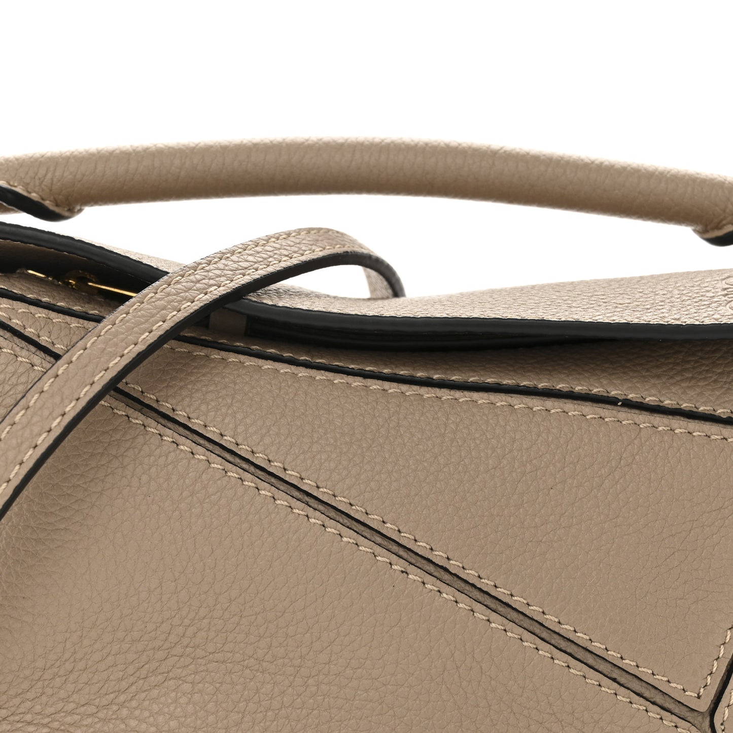 Calfskin Mini Puzzle Bag Sand