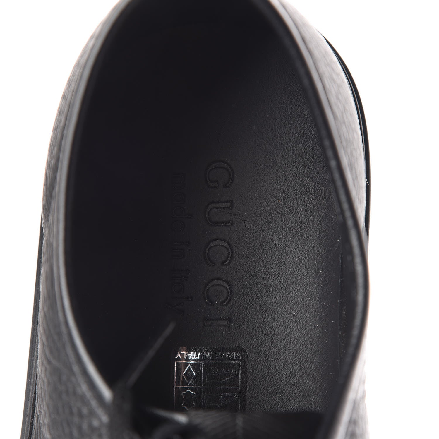 Gucci Nappa Mens Low Top Sneakers 10.5 Black 7 of 9