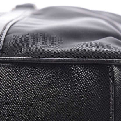 Prada Tessuto Nylon Saffiano Metal Triangle Logo Work Bag Black 29 of 34