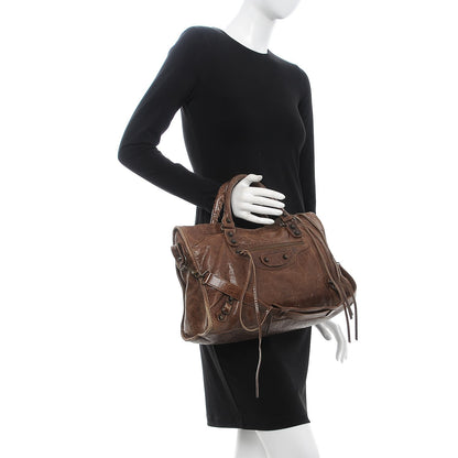 Balenciaga Chevre Classic Hardware City Olive Brown 3 of 15