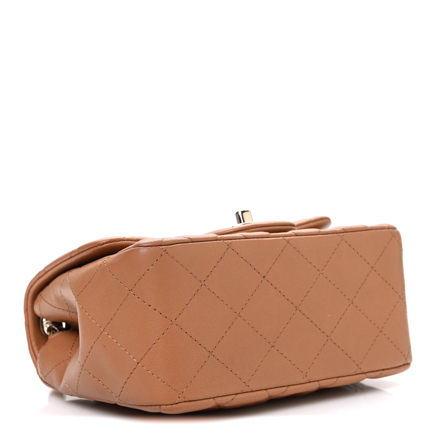 Chanel Lambskin Quilted Mini Square Flap Brown 4 of 10