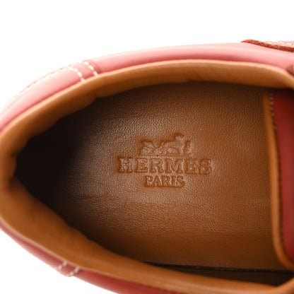 Hermes Calfskin Womens Quick Sneakers 36.5 Red 8 of 9