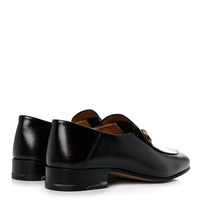 Gucci Goatskin Womens Horsebit Mid-Heel Loafers 38.5 Black 4 of 11