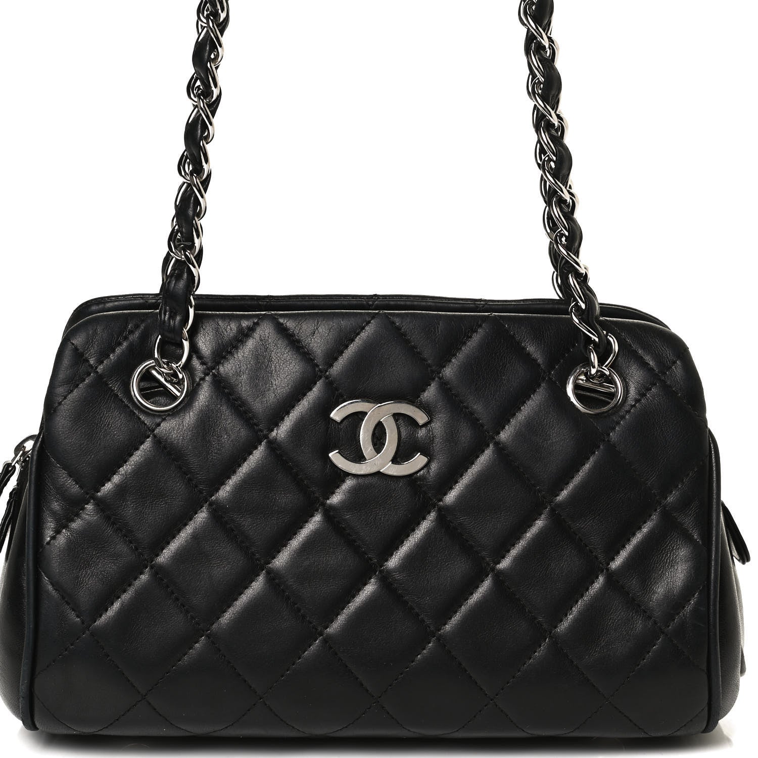 Chanel Lambskin Timeless Shopping Tote Black 8 of 19