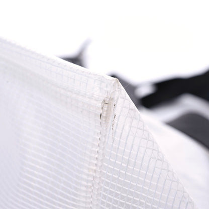 Off-White PVC Transparent Arrows Logo Tote Bag White Black 9 of 15