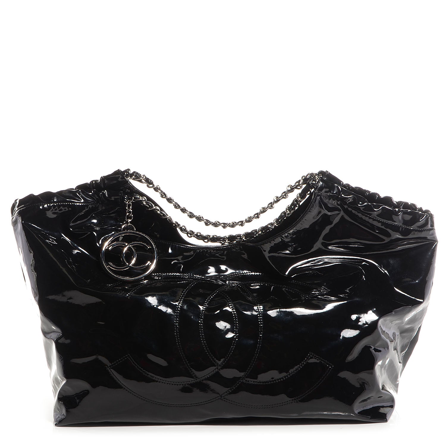 Chanel Vinyl XL Coco Cabas Black 1 of 8