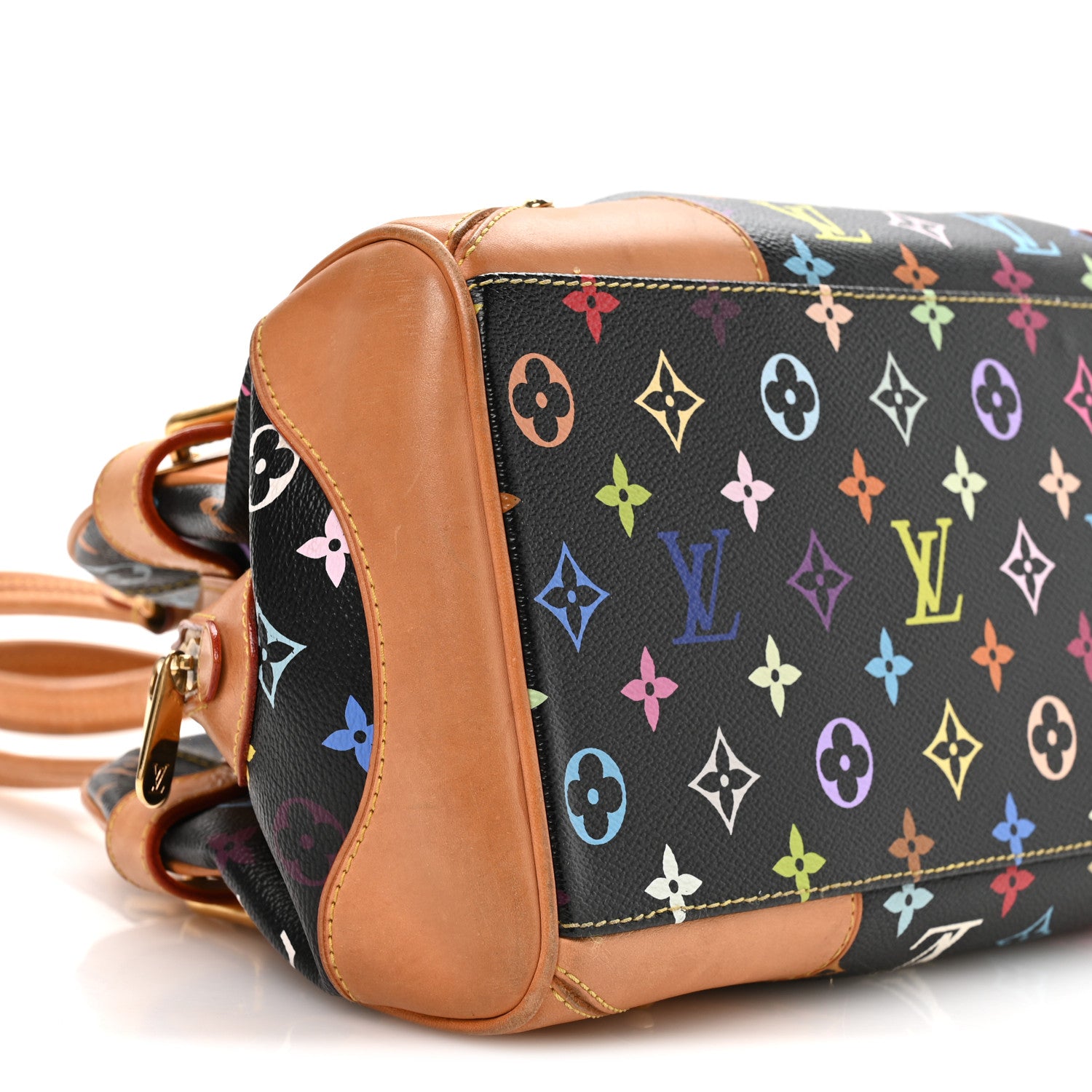 Louis Vuitton Monogram Multicolor Claudia Black 9 of 10