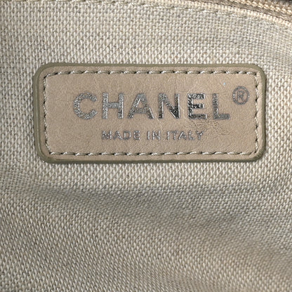 Chanel Mixed Fibers Small Deauville Tote Light Blue 7 of 13