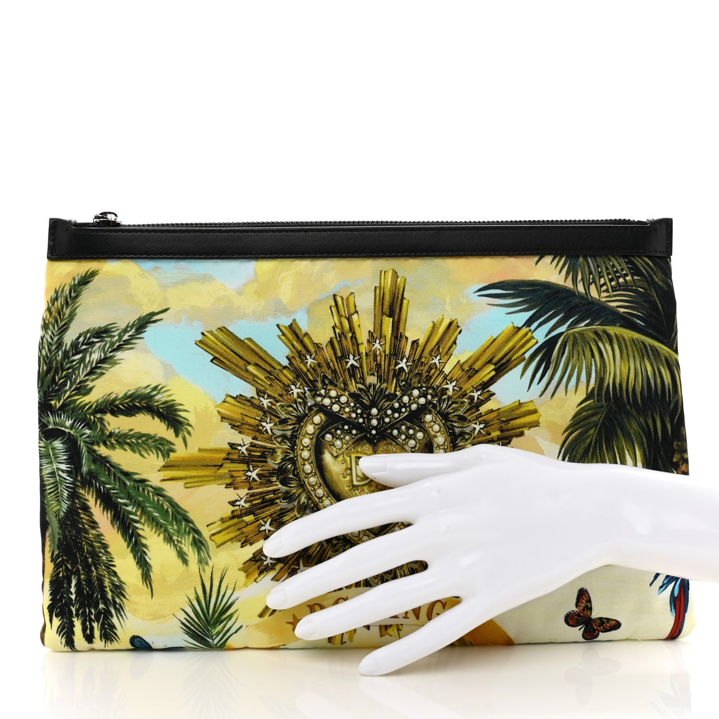 Nylon DG King Print Pouch Black Multicolor