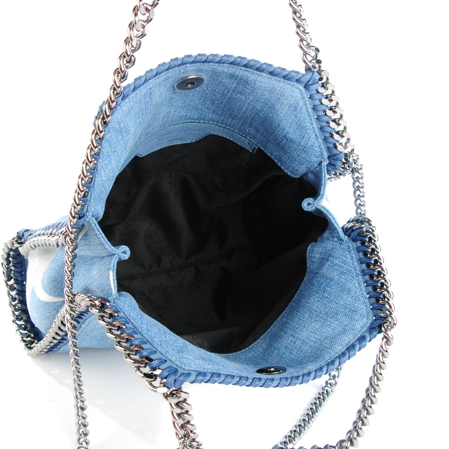 Stella McCartney Denim Mini Star Falabella Tote Blue 5 of 8