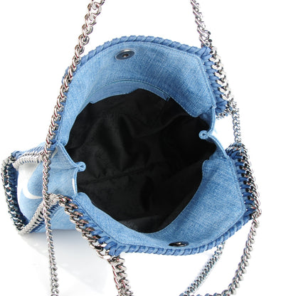 Stella McCartney Denim Mini Star Falabella Tote Blue 5 of 8