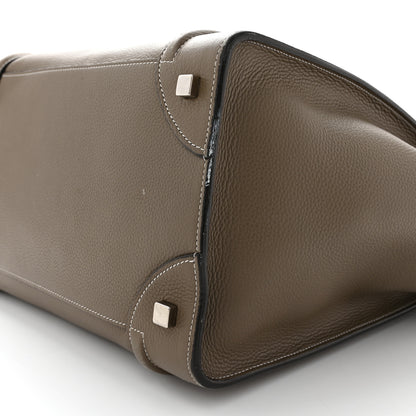 Celine Drummed Calfskin Mini Luggage Bag Souris 9 of 12