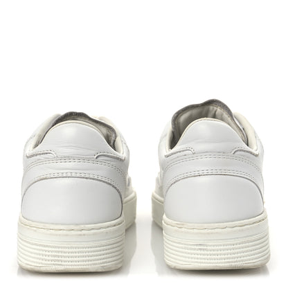 Chanel Calfskin Womens CC Sneakers 36.5 White 6 of 12
