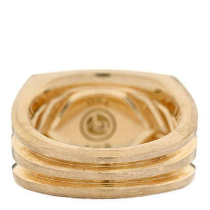David Yurman 18K Yellow Gold Diamond Deco Beveled Signet Ring 62 10 3 of 4