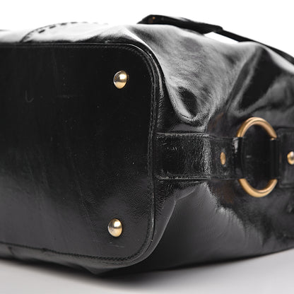 Saint Laurent Patent Oversized Muse Black 11 of 13