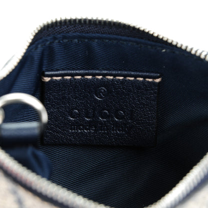 Gucci GG Supreme Monogram Key Case Beige Blue 6 of 7