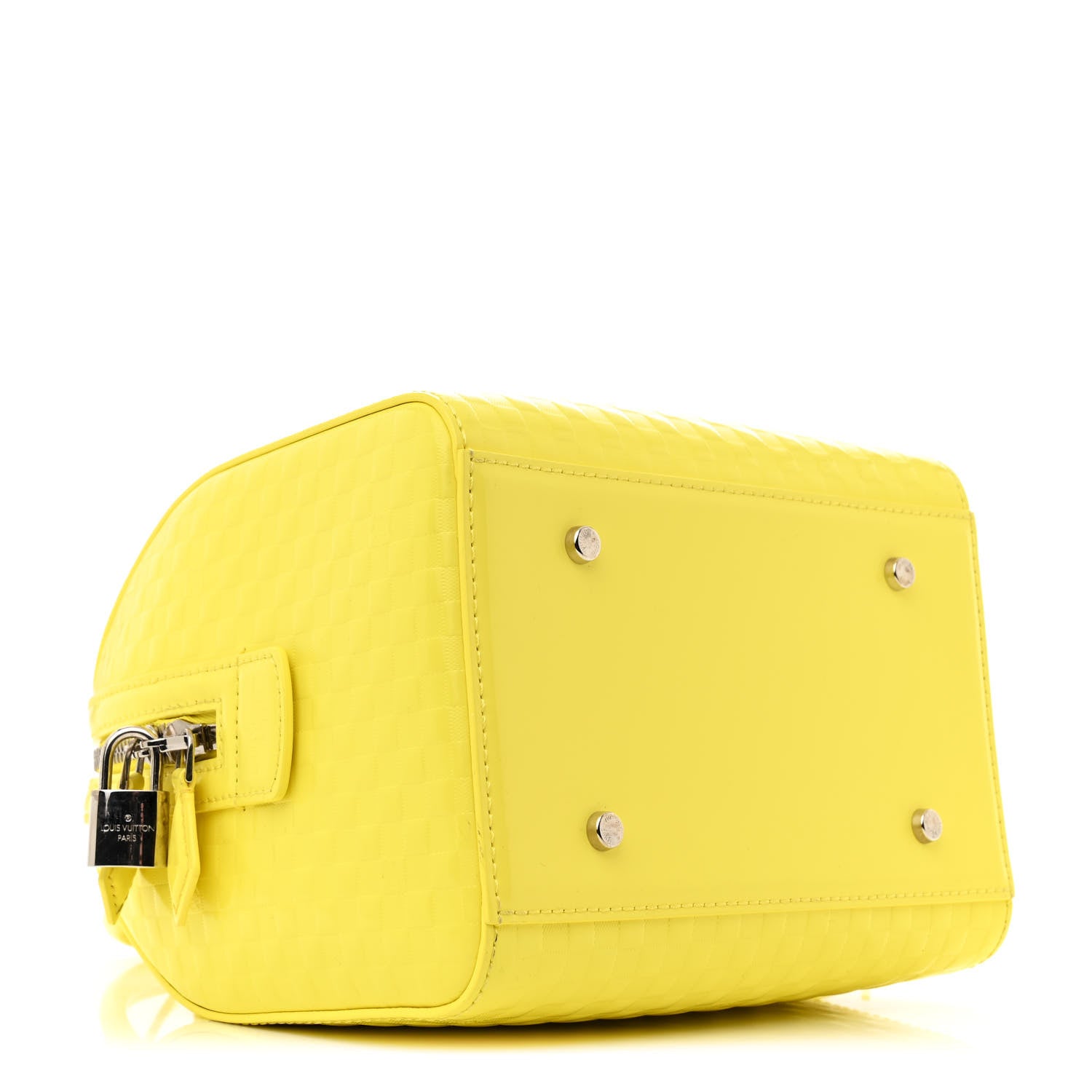 Louis Vuitton Damier Facette Speedy Cube PM Yellow 4 of 10