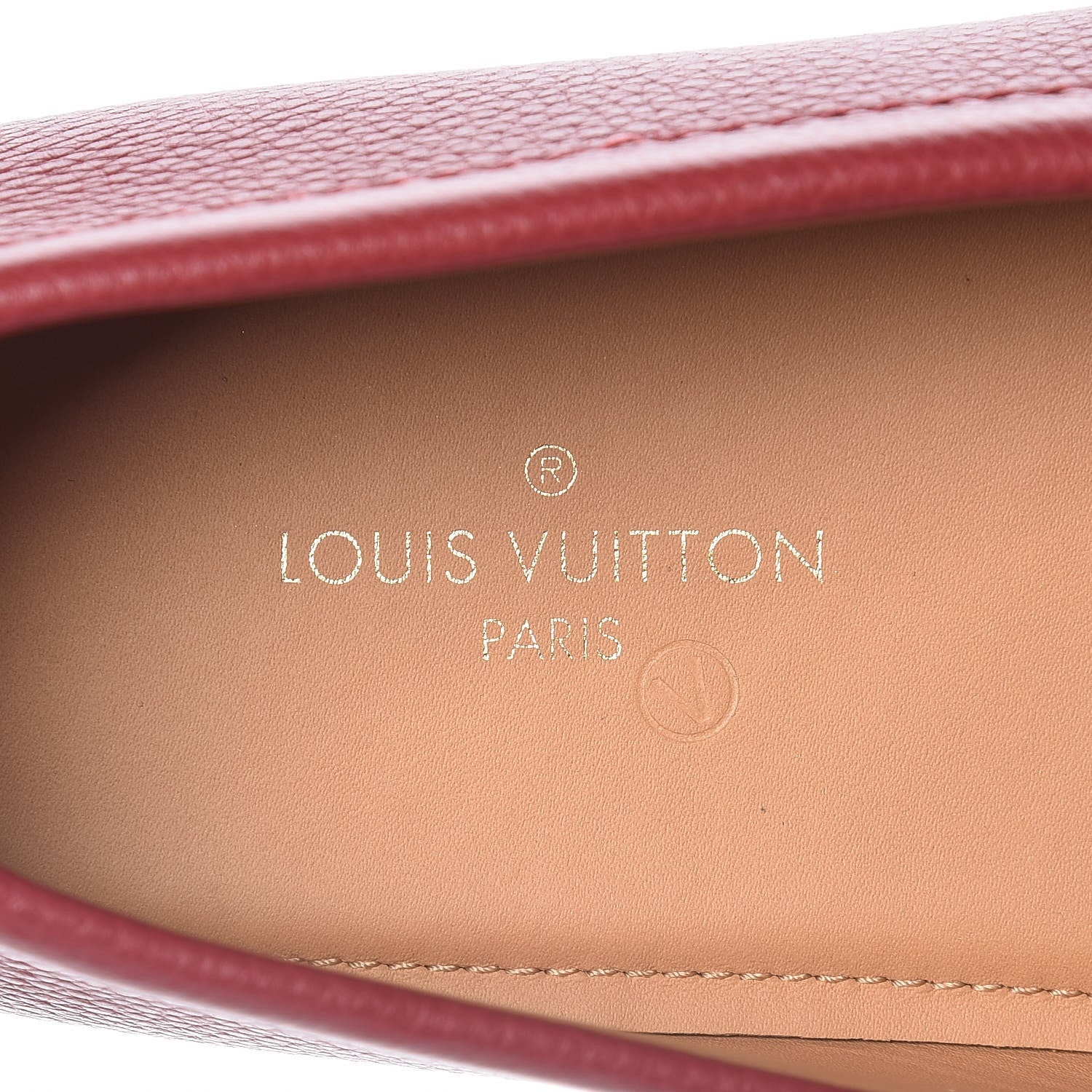 Louis Vuitton Calfskin Racetrack Moccasin Loafers 8 Rouge 7 of 9