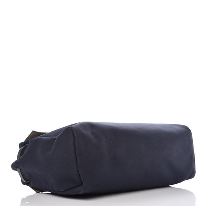 Hermes Toile Vache Hunter Herbag Cabas MM Bleu Marine 6 of 23