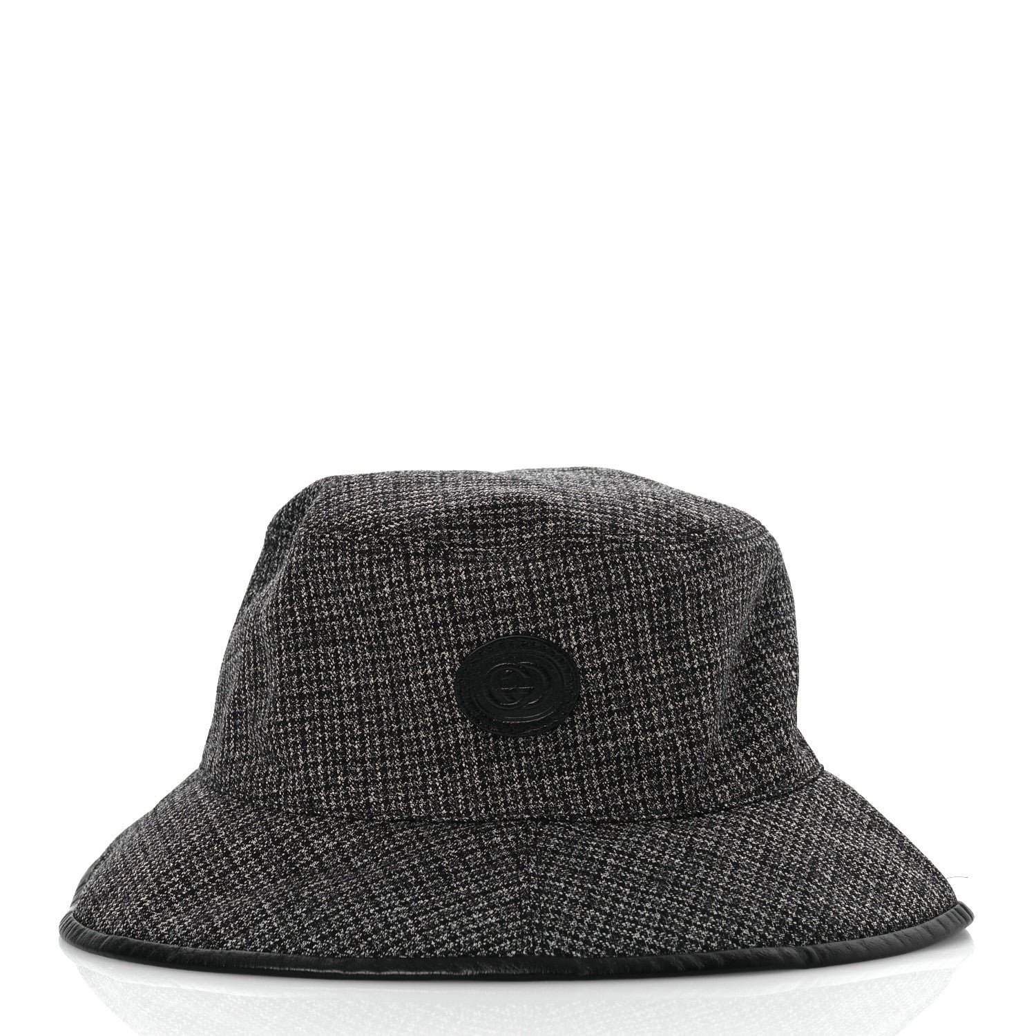 Gucci Wool Nylon GG Monogram Reversible Bucket Hat L Black Grey 4 of 18