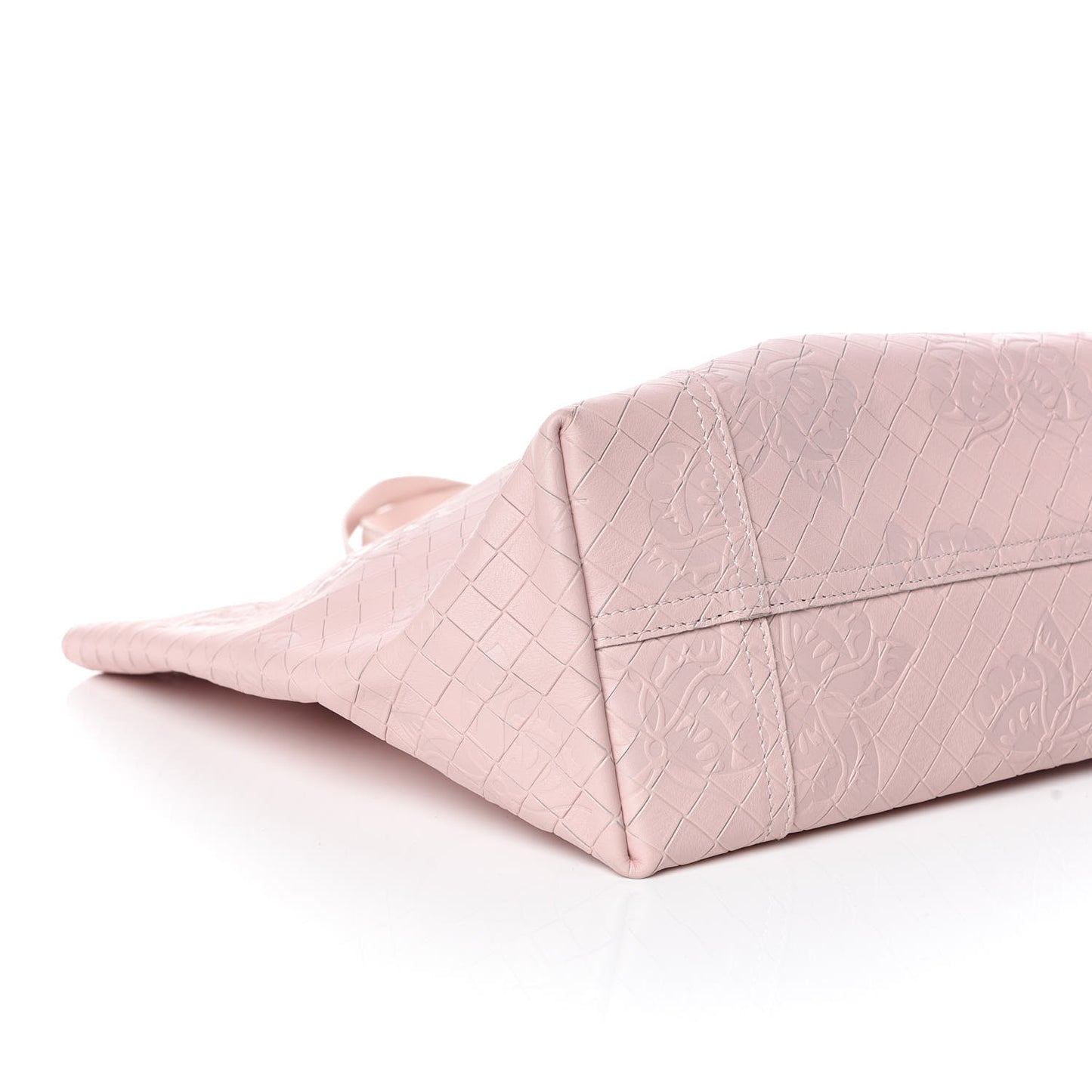 Calfskin Intrecciomirage Medium Intarsio Tote Petale