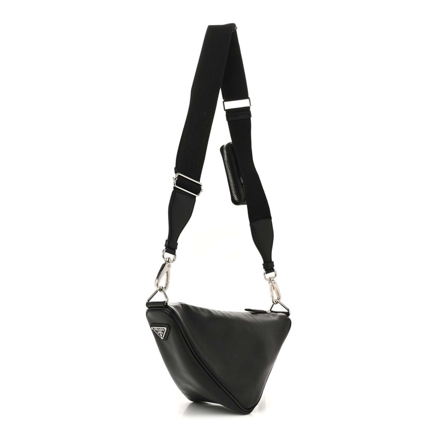 Grace Lux Triangle Shoulder Bag Black