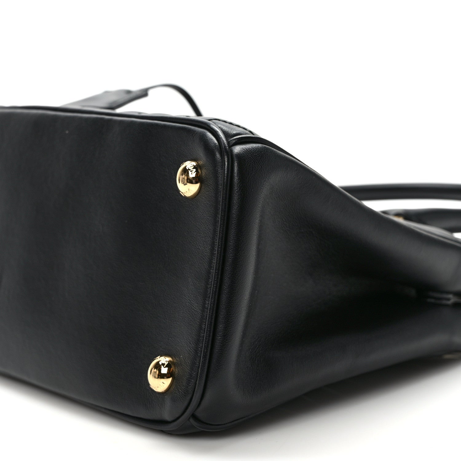 Prada Soft Calfskin Diagramme Galleria Double Zip Tote Black 9 of 9