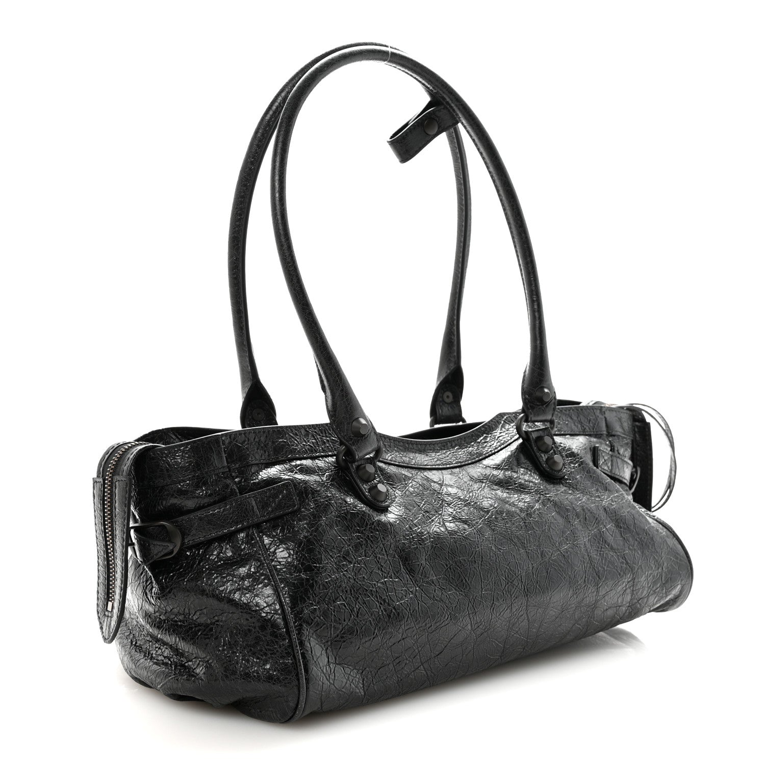 Balenciaga Agneau Arena Classic Hardware East West Le City Black 3 of 9