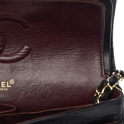 Chanel Lambskin Quilted Medium Double Flap Black 9 of 26