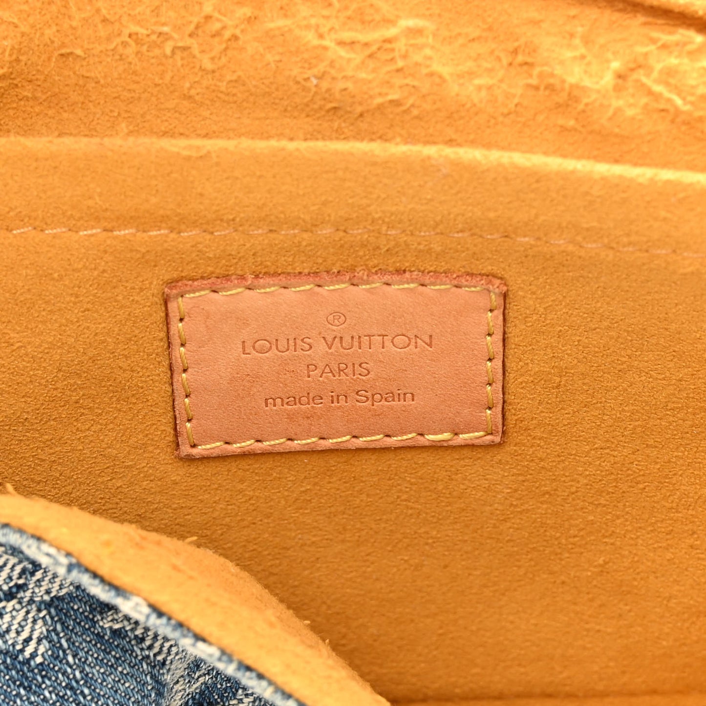 Monogram Denim Mini Pleaty Blue