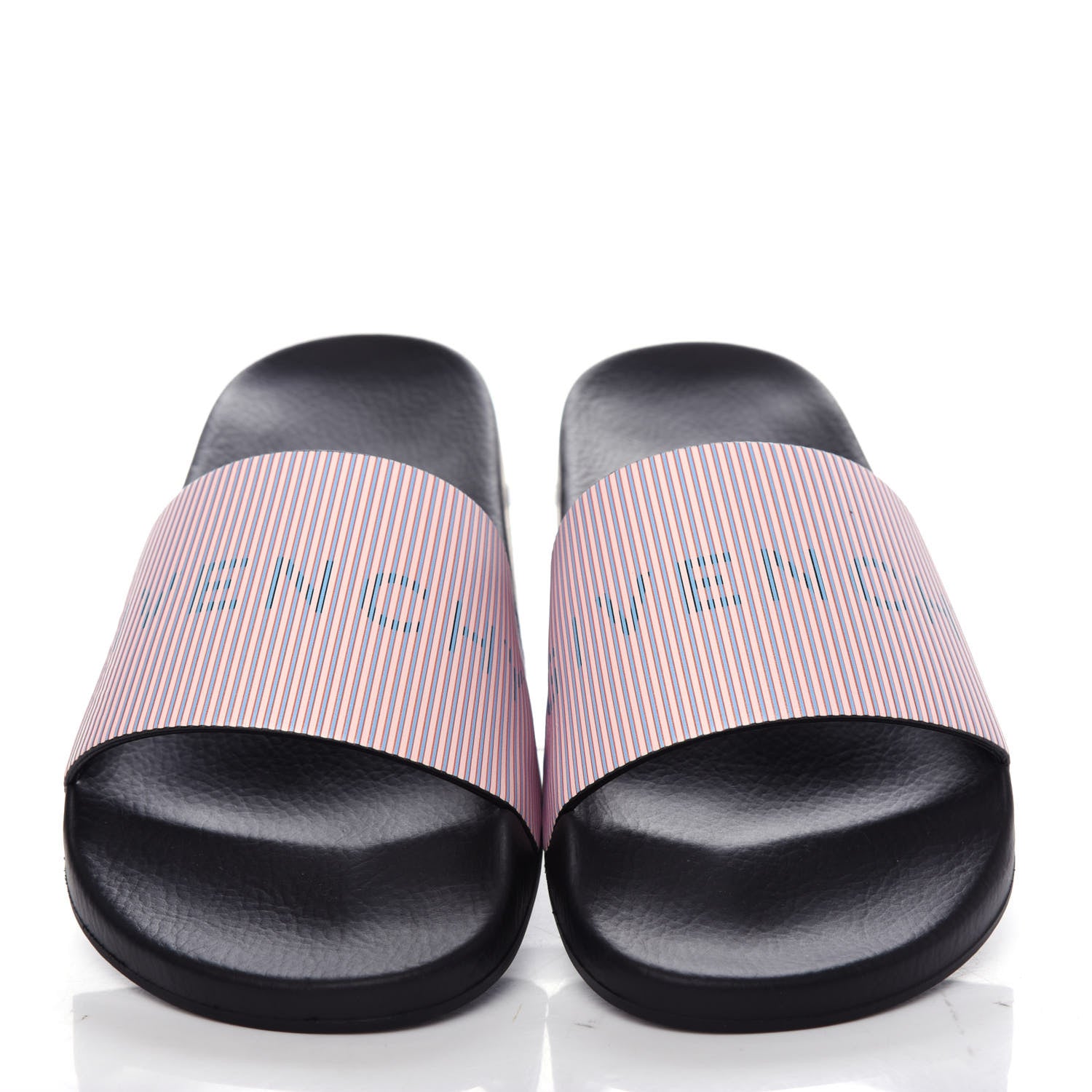 Givenchy Metallic Calfskin Logo Womens Pool Slide Sandals 37 Light Pink 5 of 12