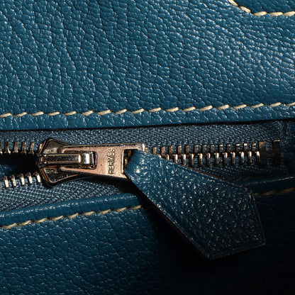 Hermes Epsom Candy Birkin 35 Etain Bleu Thalassa 12 of 23