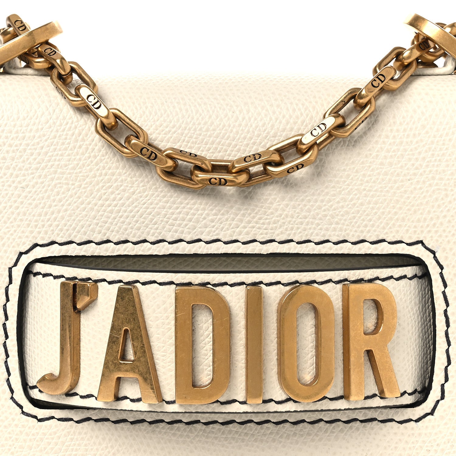 Christian Dior Grained Calfskin Mini J'Adior Chain Flap Bag Latte 8 of 11