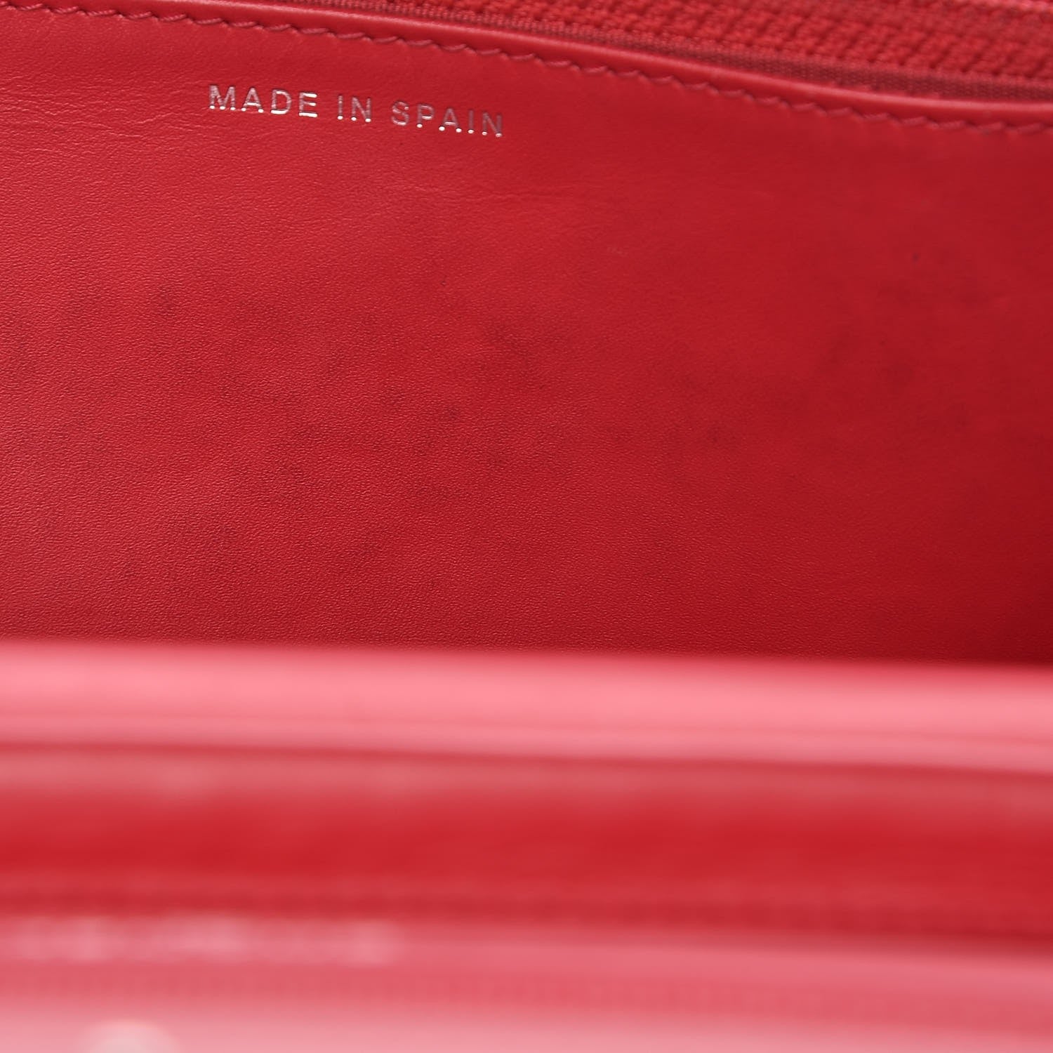 Chanel Caviar Timeless CC Wallet On Chain WOC Red 10 of 14