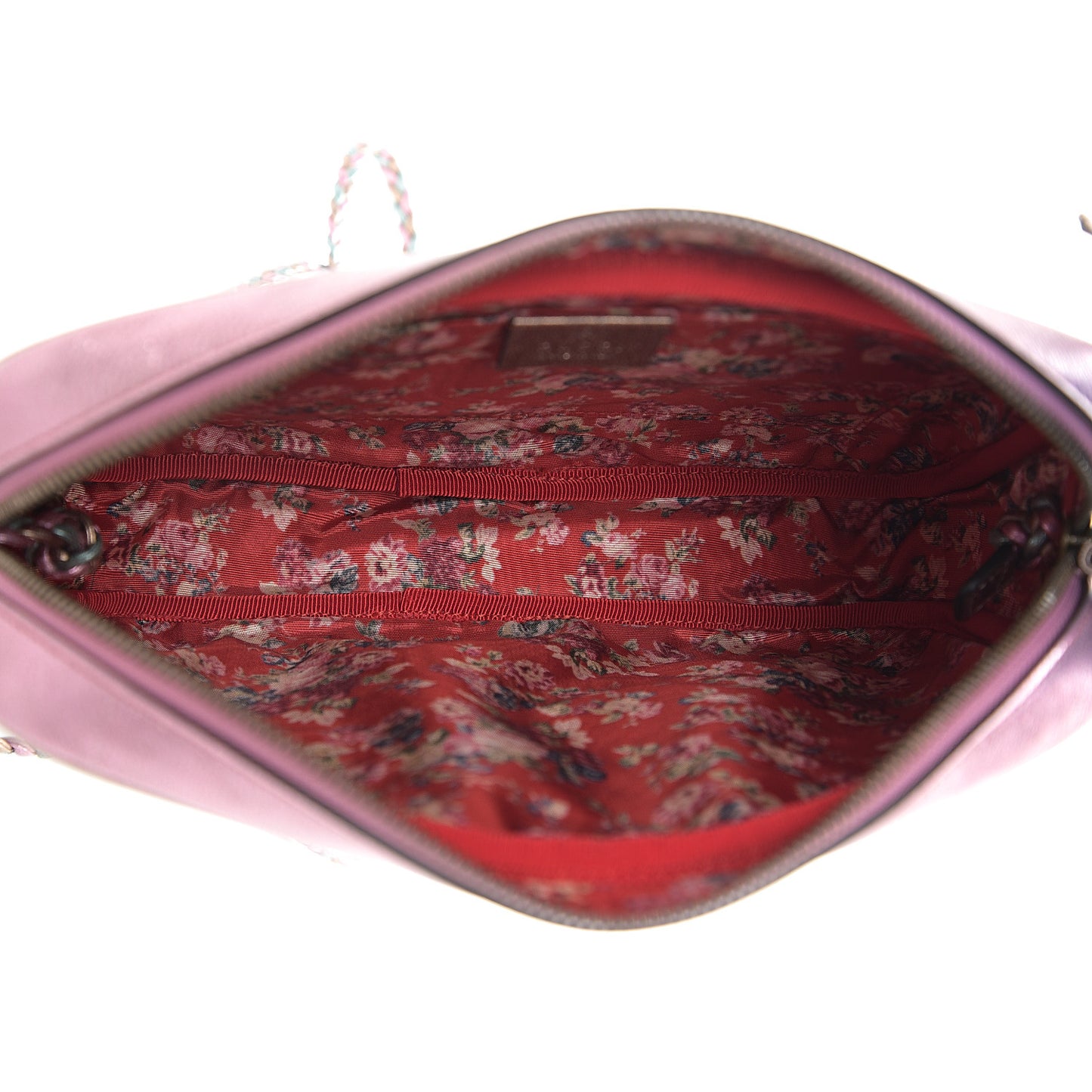 Laminated Nappa Trapuntata Small Zumi Shoulder Bag Rosa Lago Rame
