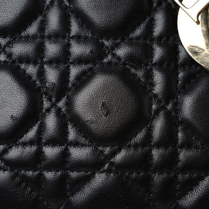 Christian Dior Lambskin Cannage Small Lucky Badges My Lady Dior Black 10 of 22