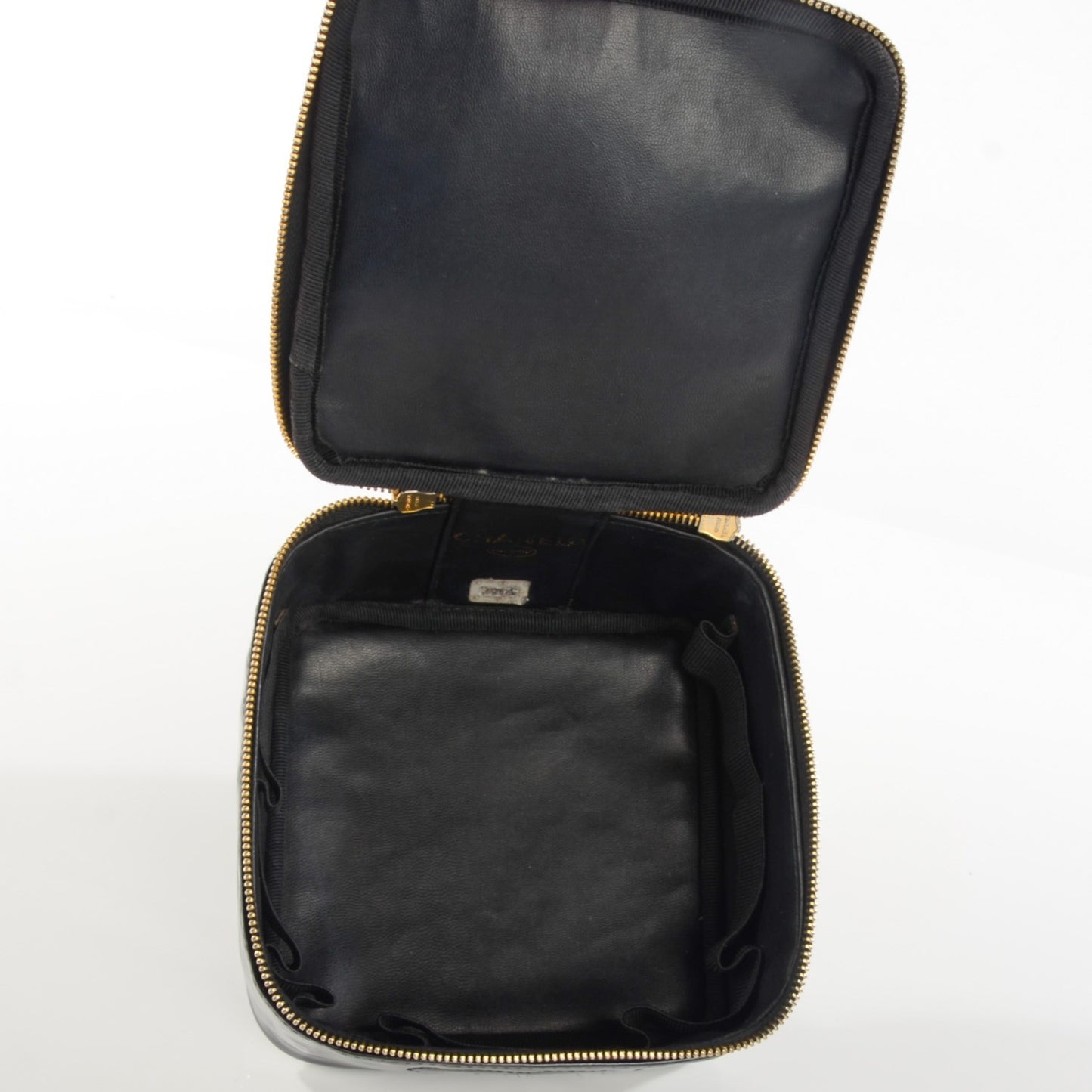 Patent Vanity Cosmetic Case Black