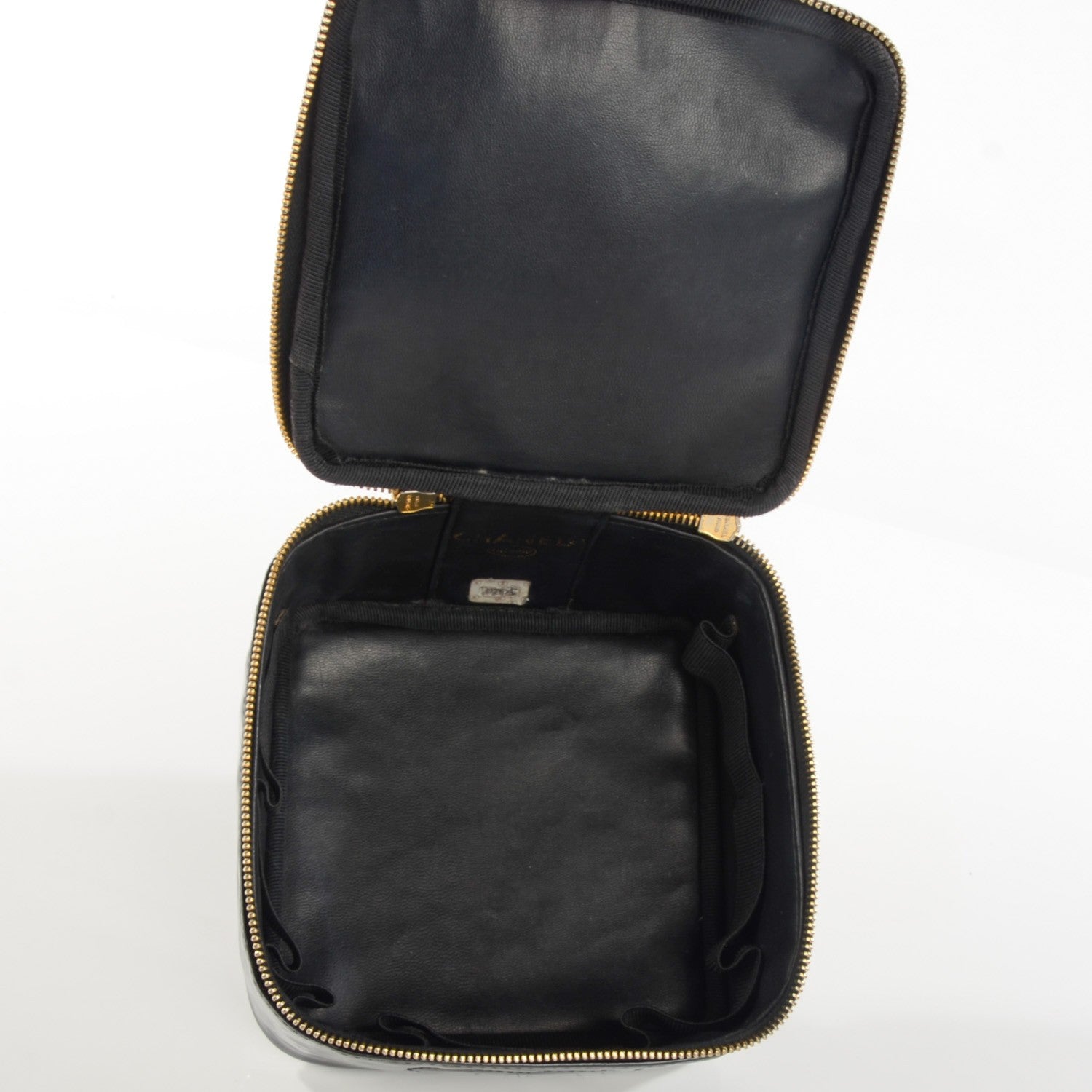 Chanel Patent Vanity Cosmetic Case Black 5 of 7