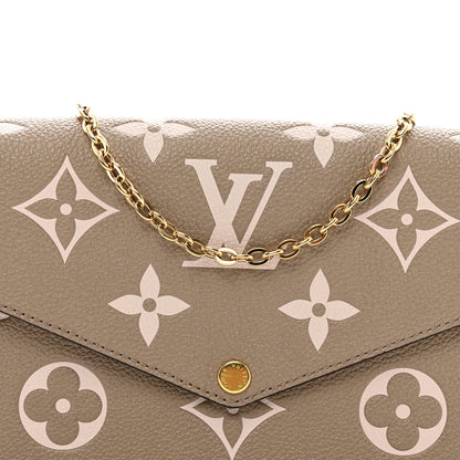 Louis Vuitton Empreinte Monogram Giant Felicie Pochette Tourterelle Creme 6 of 11