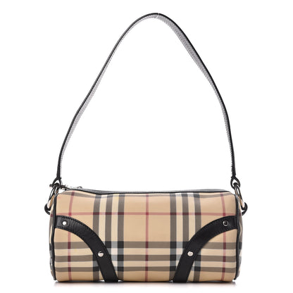 Burberry House Check Studded Shoulder Bag Black 1 of 11