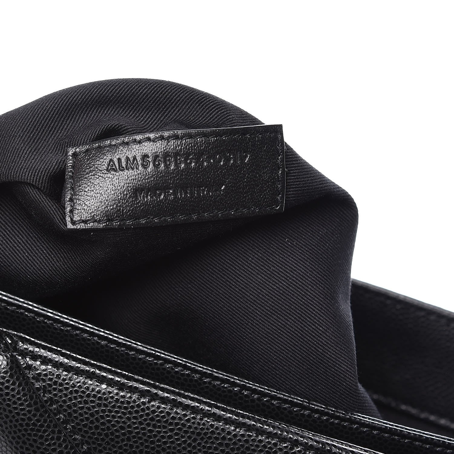 Saint Laurent Grain De Poudre Matelasse Chevron Medium Tribeca Shopping Bag Black 7 of 14