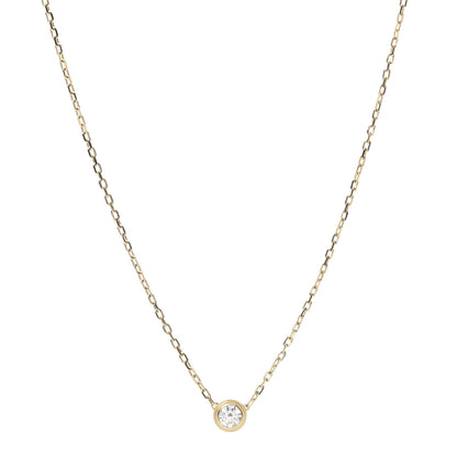 Cartier 18K Yellow Gold Diamond LM D'Amour Pendant Necklace 1 of 5