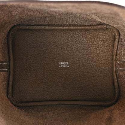 Hermes Taurillon Clemence Picotin Lock 18 PM Etoupe 5 of 11