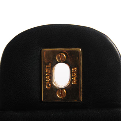 Chanel Lambskin Quilted Medium Double Flap Black 6 of 9