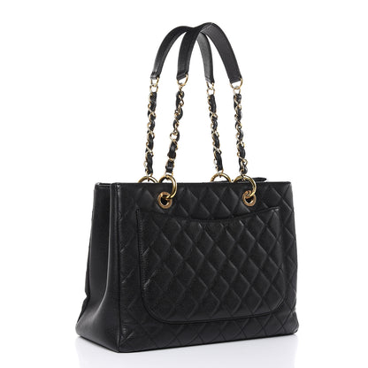 Chanel Caviar Quilted Grand Shopping Tote GST Black 3 of 11