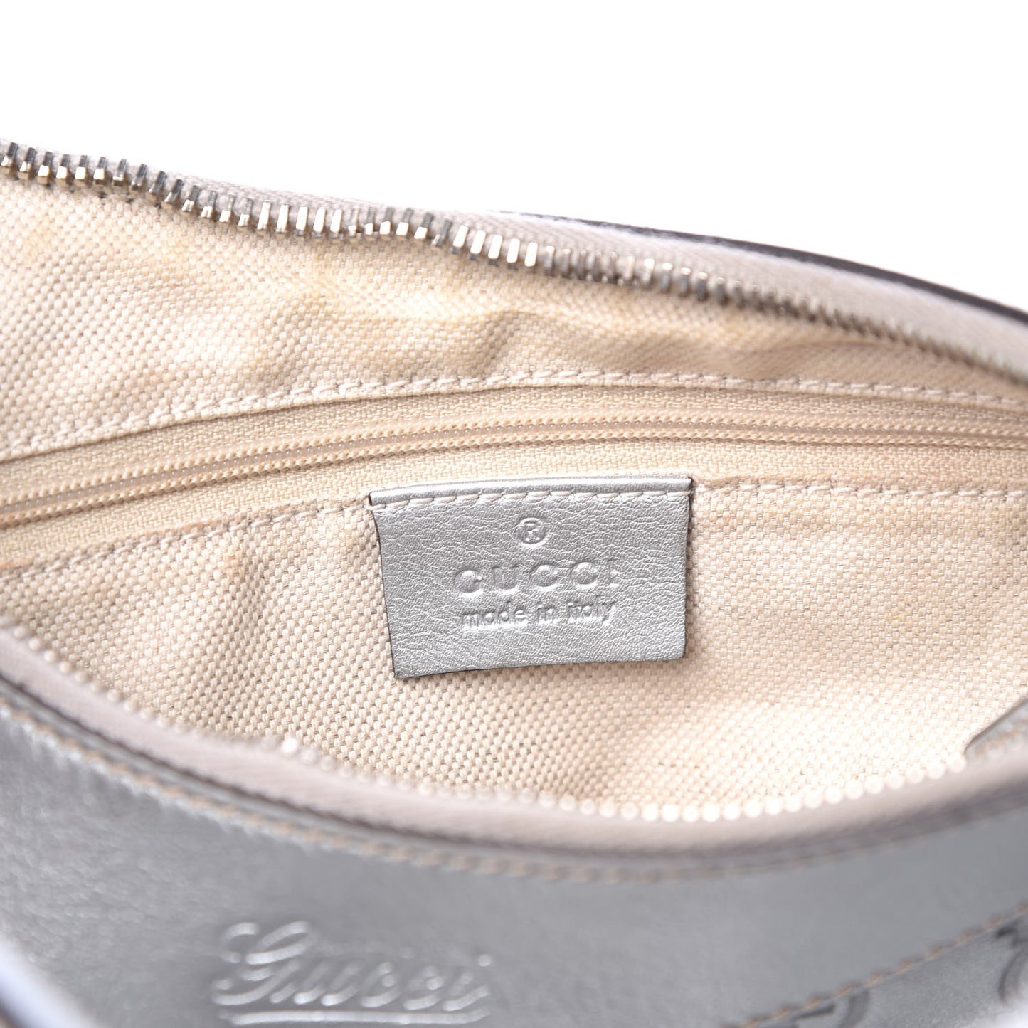 Guccissima Medium D Gold Hobo Silver
