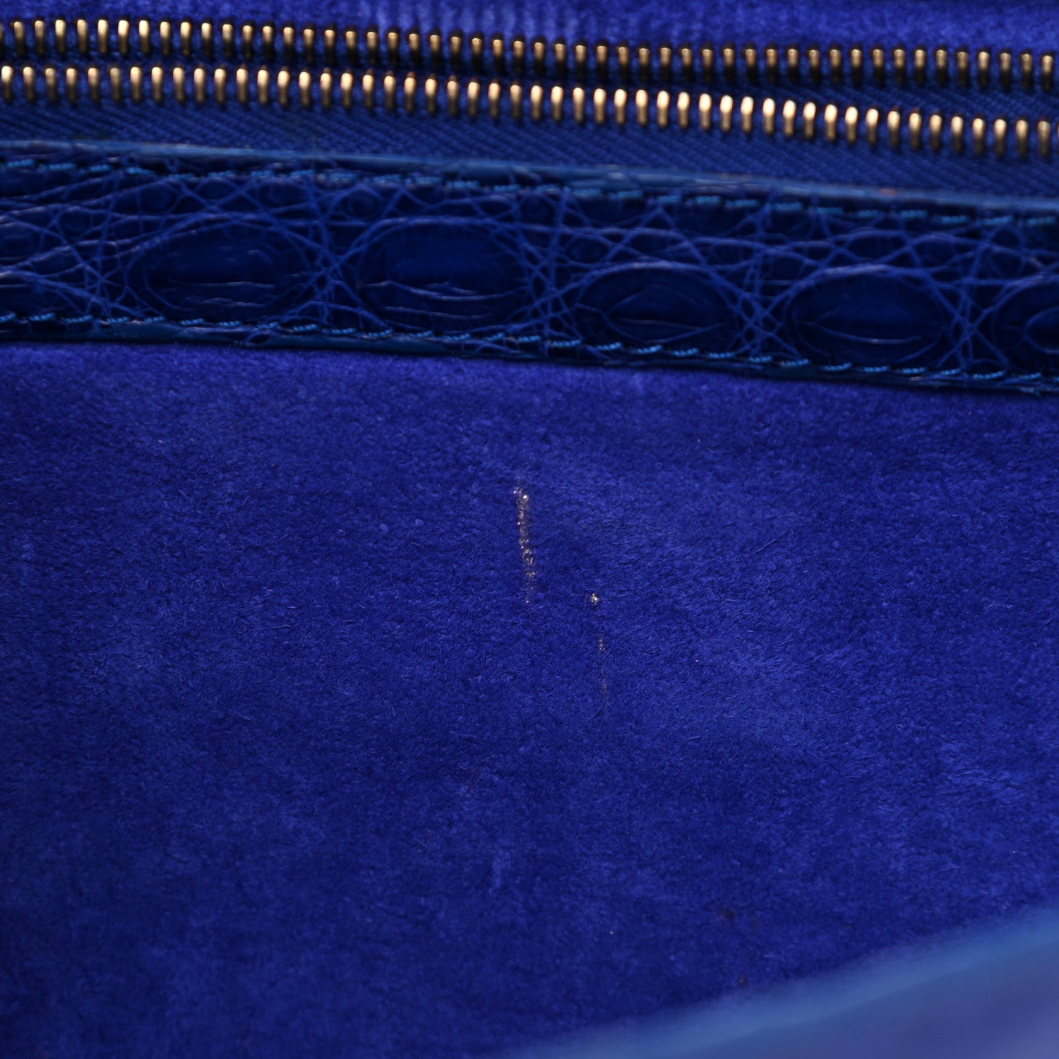 Nancy Gonzalez Crocodile Foldover Clutch Cobalt 10 of 10