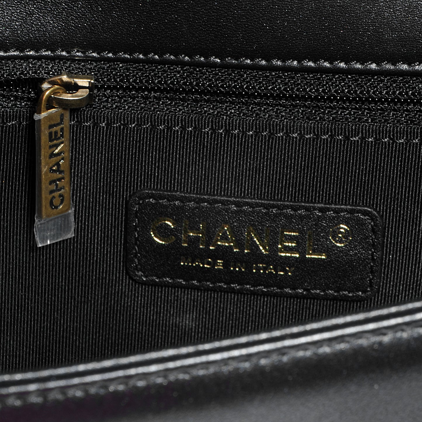 Lambskin New Medium Boy Flap Bag Black
